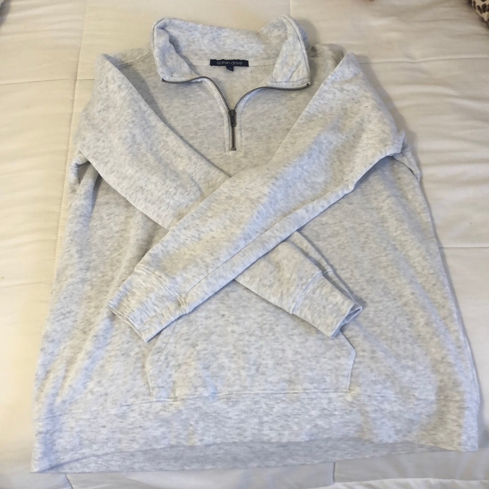 Light Grey quarter zip